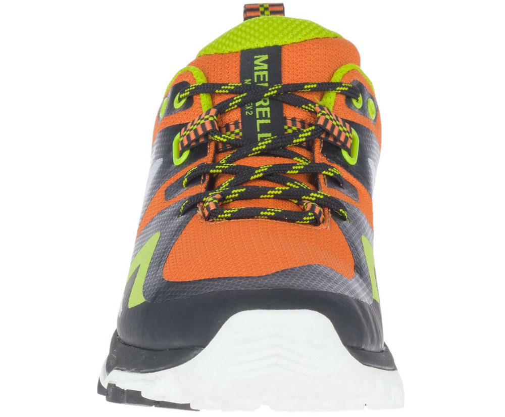 Merrell Hiking Shoes Black/Orange - MQM Flex 2 GORE-TEX® - Mens 47AILZXTV